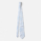 Soft Blue Chevron Stropdas (Achterkant)