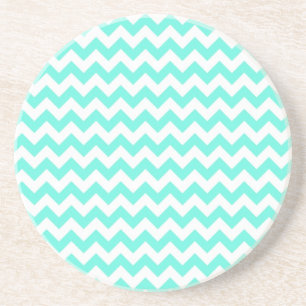 Soft Blue Chevron Zandsteen Onderzetter