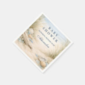 Soft Blue Coastal Baby Shower Servet (Hoek)