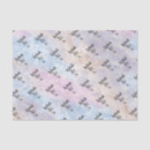 Soft Blue Colorful Marble Tissuepapier (Voorkant)