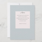 Soft Blue Custom Moederdag Tea Party Invitation Kaart (Achterkant)
