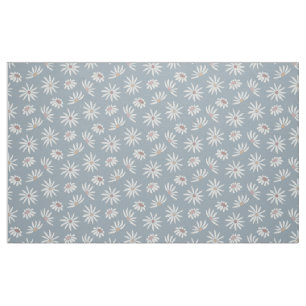 Soft Blue Daisies   Kant voor katoen Stof