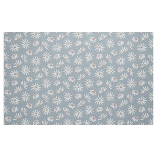 Soft Blue Daisies | Kant voor katoen Stof (Fat Quarter)