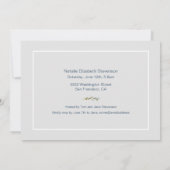 Soft Blue Drie Foto Waterverf Afstudeerfeest Kaart (Achterkant)