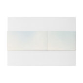 Soft Blue en crème Minimalistische trouwnamen Uitnodigingen Wikkel (Achterkant Voorbeeld)