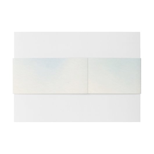 Soft Blue en crème Minimalistische trouwnamen Uitnodigingen Wikkel (Achterkant Voorbeeld)