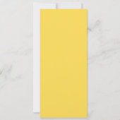 Soft Blue en Yellow Waterverf Floral Motif Kaart (Achterkant)