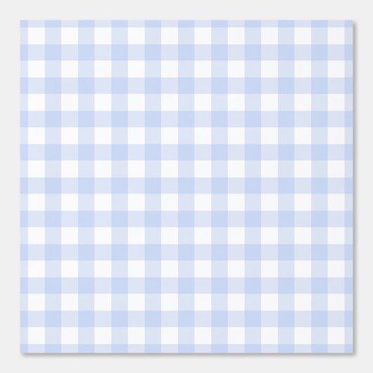 Soft Blue Gingham Check Wallpaper Behang (Voorkant)