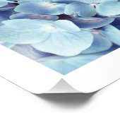 Soft Blue Hydrangea Pattern Foto Afdruk (Hoek)