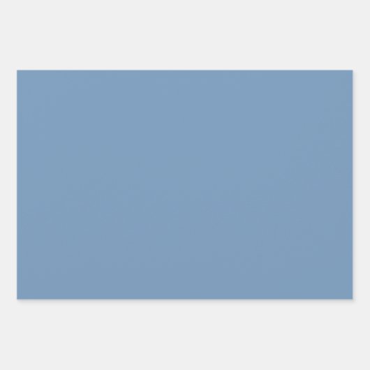 Soft Blue Hydrangea Pattern Inpakpapier Vel (Voorkant 2)