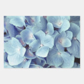 Soft Blue Hydrangea Pattern Inpakpapier Vel (Voorkant)