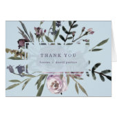 Soft Blue look Floral Hartelijk dank (Voorkant Horizontaal)