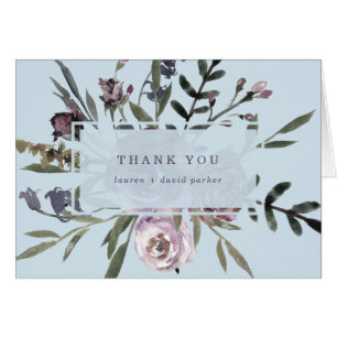 Soft Blue look Floral Hartelijk dank