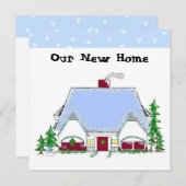 Soft Blue New Home kondiging Aankondiging (Voorkant / Achterkant)