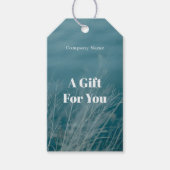 Soft blue ocean themed cadeaulabel (Voorkant)