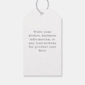 Soft blue ocean themed cadeaulabel (Achterkant)