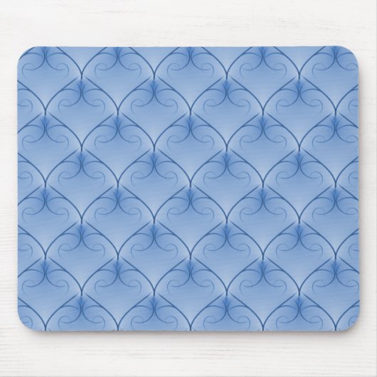 Soft Blue, ongeëvenaarde Elegance Mousepad Muismat (Voorkant)
