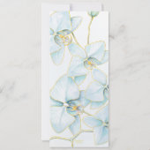 Soft Blue Orchid Sla de datum op Kaart (Achterkant)