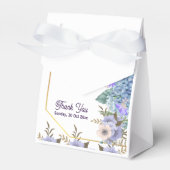 Soft Blue Pastel Flower Blue Hydrangea Baby shower Bedankdoosjes (Voorkant Zijde)
