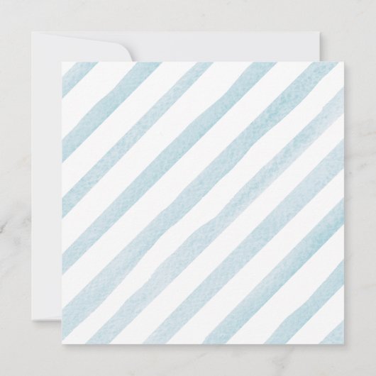 Soft Blue Pumpkin Rustic Floral Baby shower Kaart (Achterkant)