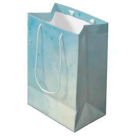 Soft Blue & Roos Aquarel Gift Bag Medium Cadeauzakje