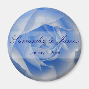 Soft Blue Rose Magneet