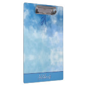 Soft Blue Sky Watercolor Cloud Klembord (Rechts)