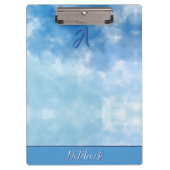 Soft Blue Sky Watercolor Cloud Klembord (Voorkant)