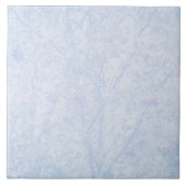 Soft Blue Tint Rowan Pattern Tegeltje (Voorkant)