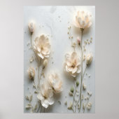 Soft Blush Bloemen Boeket Wall Art Poster - Elegan (Voorkant)