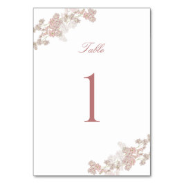 Soft Blush Bloemen Dubbelzijdig Huwelijk Kaart