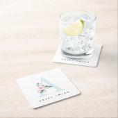 SOFT BLUSH BLUE FLORAL ALPHABETS NAME BRIEF A KARTONNEN ONDERZETTERS (Insitu)