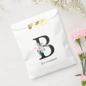 SOFT BLUSH BLUE FLORAL ALPHABETS NAME BRIEF B BEDANKZAKJE (Gezegeld)