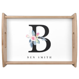 SOFT BLUSH BLUE FLORAL ALPHABETS NAME BRIEF B DIENBLAD