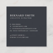 SOFT BLUSH BLUE FLORAL ALPHABETS NAME BRIEF B VIERKANTE VISITEKAARTJE (Achterkant)