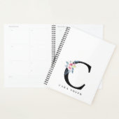 SOFT BLUSH BLUE FLORAL ALPHABETS NAME BRIEF C PLANNER (Display)