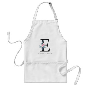 SOFT BLUSH BLUE FLORAL ALPHABETS NAME BRIEF E STANDAARD SCHORT