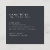 SOFT BLUSH BLUE FLORAL ALPHABETS NAME BRIEF G VIERKANTE VISITEKAARTJE (Achterkant)