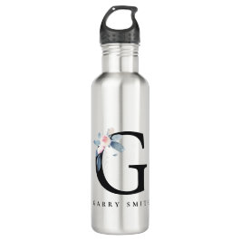 SOFT BLUSH BLUE FLORAL ALPHABETS NAME BRIEF G WATERFLES 