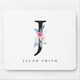 SOFT BLUSH BLUE FLORAL ALPHABETS NAME BRIEF J MUISMAT