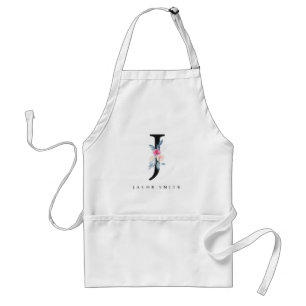 SOFT BLUSH BLUE FLORAL ALPHABETS NAME BRIEF J STANDAARD SCHORT