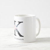 SOFT BLUSH BLUE FLORAL ALPHABETS NAME BRIEF K KOFFIEMOK (Voorkant rechts)