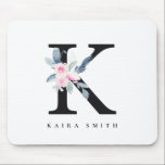 SOFT BLUSH BLUE FLORAL ALPHABETS NAME BRIEF K MUISMAT<br><div class="desc">Als u nog meer aanpassingen nodig hebt,  kunt u mij op yellowfebstudio@gmail.com vrij klikken.</div>