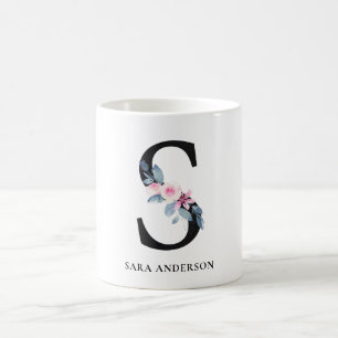 SOFT BLUSH BLUE FLORAL ALPHABETS NAME BRIEF KOFFIEMOK