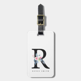 SOFT BLUSH BLUE FLORAL ALPHABETS NAME BRIEF R BAGAGELABEL