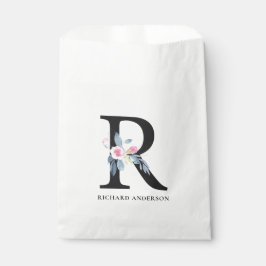 SOFT BLUSH BLUE FLORAL ALPHABETS NAME BRIEF R BEDANKZAKJE