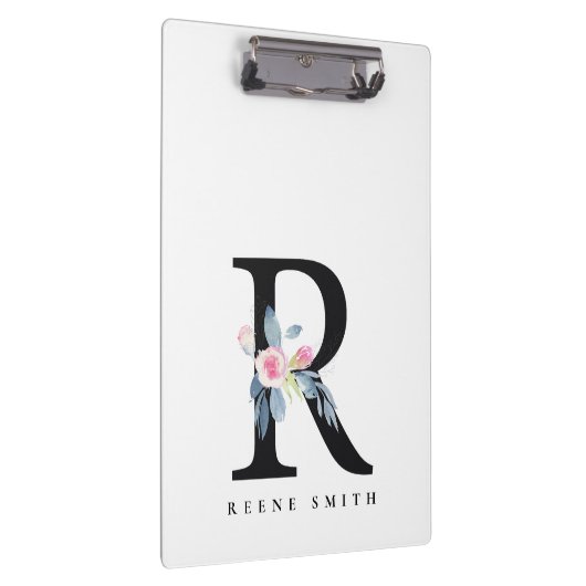 SOFT BLUSH BLUE FLORAL ALPHABETS NAME BRIEF R KLEMBORD (Rechts)