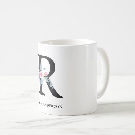 SOFT BLUSH BLUE FLORAL ALPHABETS NAME BRIEF R KOFFIEMOK (Voorkant rechts)