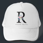 SOFT BLUSH BLUE FLORAL ALPHABETS NAME BRIEF R TRUCKER PET<br><div class="desc">Als u nog meer aanpassingen nodig hebt,  kunt u mij op yellowfebstudio@gmail.com vrij klikken.</div>