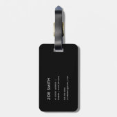 SOFT BLUSH BLUE FLORAL ALPHABETS NAME BRIEF Z BAGAGELABEL (Achterkant verticaal)